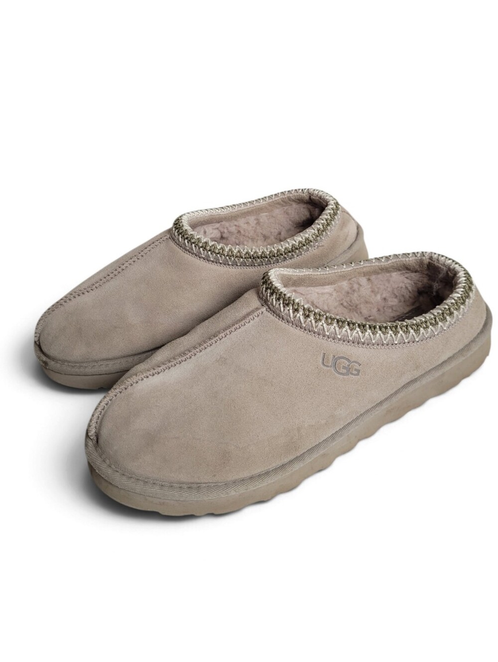 UGG Tasman Men’s Slip-On Suede Clog in Taupe Size 42 / 9 Fits Women's 11